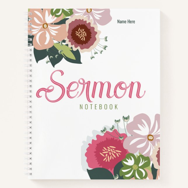 Modern Sermon Notebook (Front)