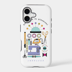 Modern Sewing Supplies and Tools Pattern Case-Mate