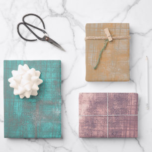Modern shabby scratched rustic abstract wrapping paper sheet