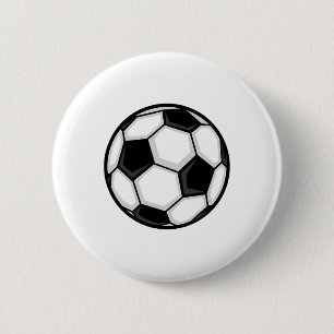 Modern Shaded Soccer Ll  6 Cm Round Badge