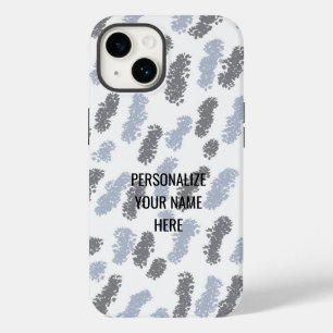 Modern Shades of Grey Abstract Design Case-Mate iPhone 14 Case
