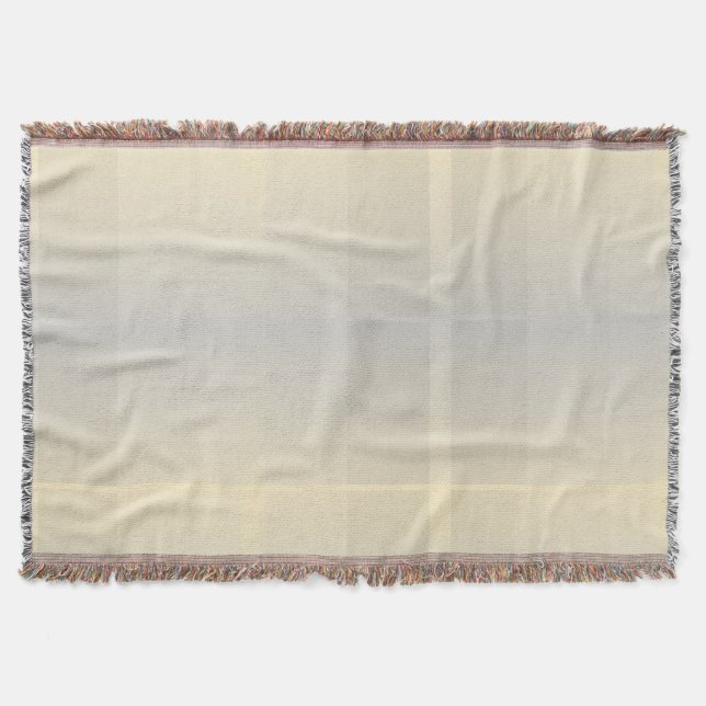 Modern Shades of Grey and Gold  Throw Blanket (Front)