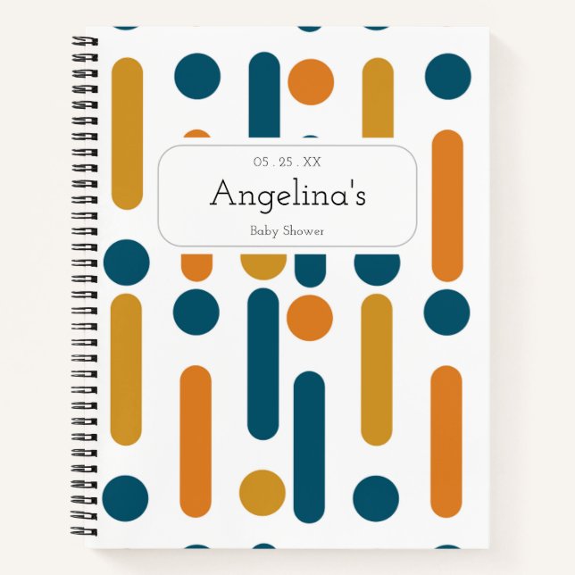 Modern shape pattern notebook (Front)