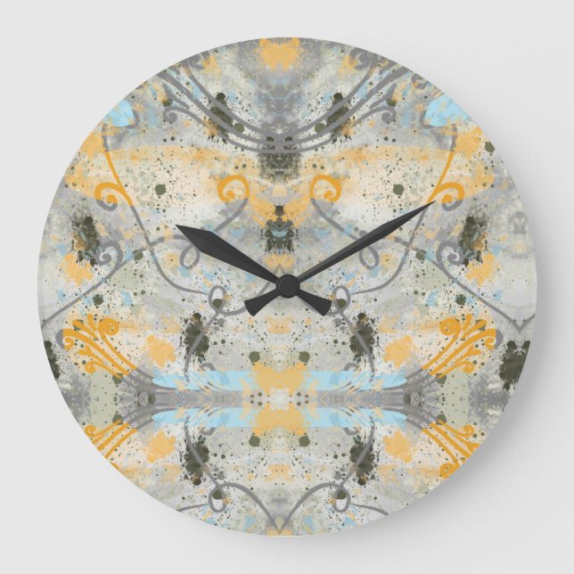 Modern Shapes and Color Large Clock (Front)