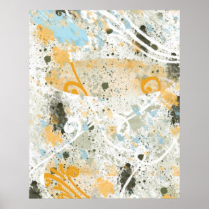 Modern Shapes and Colour Poster