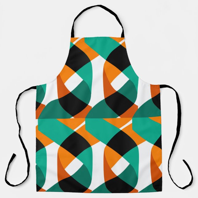 Modern shapes and geometric seamless pattern in sc apron (Front)
