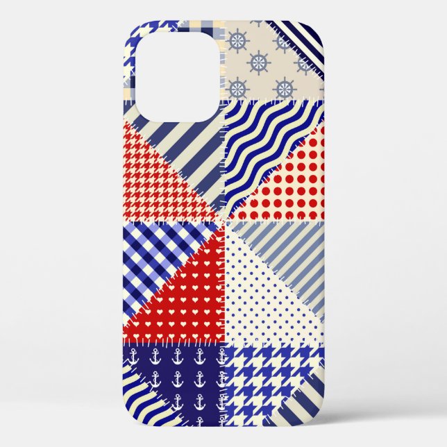 Modern shapes and geometric seamless pattern in sc Case-Mate iPhone case (Back)