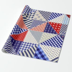 Modern shapes and geometric seamless pattern in sc wrapping paper