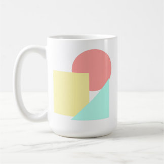 Modern Shapes With Circle, Square, and Triangle Coffee Mug