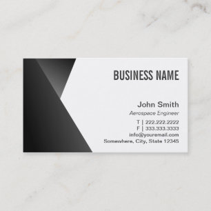 Modern Sharp Aerospace Engineer Business Card