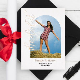 Modern She Did It Arch Photo Graduate Party