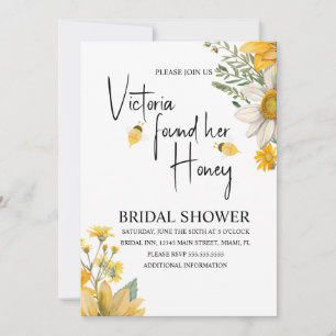 Modern She’s Found Her Honey Bee Bridal Shower Invitation