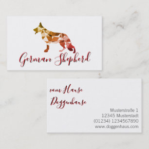 Modern Shepherd Dog Business Card