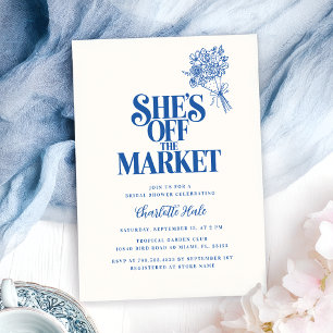 Modern She's Off The Market Farmers Bridal Shower Invitation