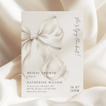 Modern She's Tying the Knot Bow Bridal Shower