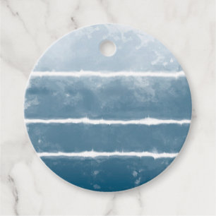 Modern Shibori Ombre Retro Tie Dye Hippie Indigo Favour Tags