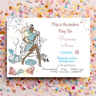 Modern shopping Princess Royal Birthday Invitation