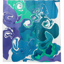 Modern shower curtain