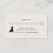 Modern Silhouette Dog Trainer Reward
