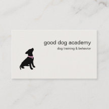Modern Silhouette Dog Training
