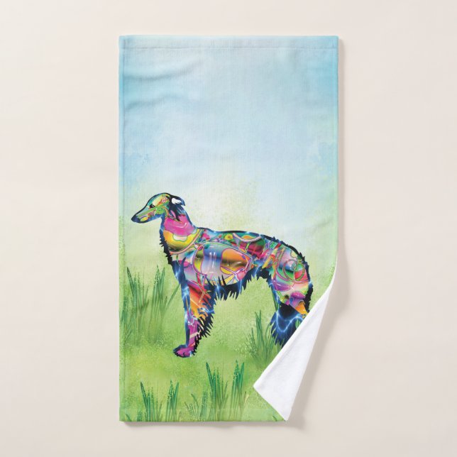 Modern Silken Windhound Hand Towel (Hand Towel)