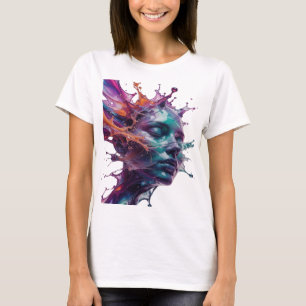Modern Silver ABSTRACT ART Artistic Motif v2 T-Shirt