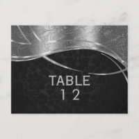 Modern Silver And Black Damask