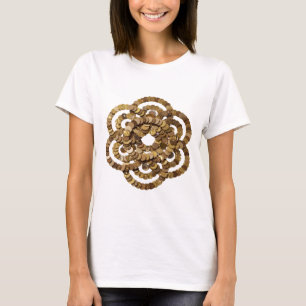 Modern Silver GOLDEN COINS IN A SPIRAL FORMATION T-Shirt
