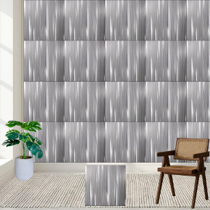 Modern Silver Grey White Shiny Glossy  Ceramic Tile