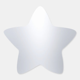 Modern Silver Look Blank Template Elegant Glamour Star Sticker