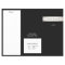 Modern Silver Stripe Black Salon Trifold Brochure