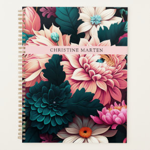 Modern simpel flowers planner