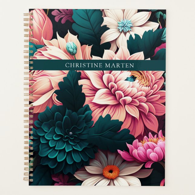 Modern simpel flowers planner (Front)