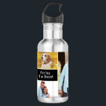 Modern Simple 4 photo collage You're the best  532 Ml Water Bottle<br><div class="desc">Celebrate someone special with this modern, simple 4-photo collage custom water bottle, featuring the heartfelt message "You're the Best." Personalise this sleek and functional water bottle with your favourite photos, making it a perfect gift for any occasion—whether it's for a birthday, or a thoughtful just because gift. The stylish design...</div>