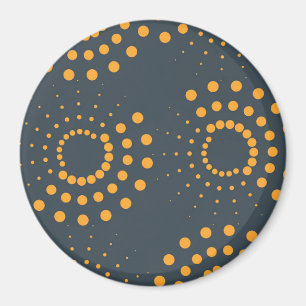 Modern, simple, abstract geometric pattern art magnet