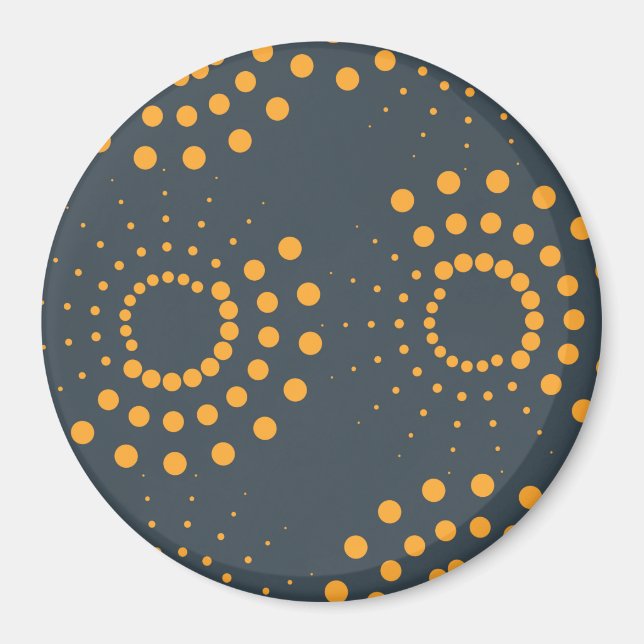 Modern, simple, abstract geometric pattern art magnet (Front)