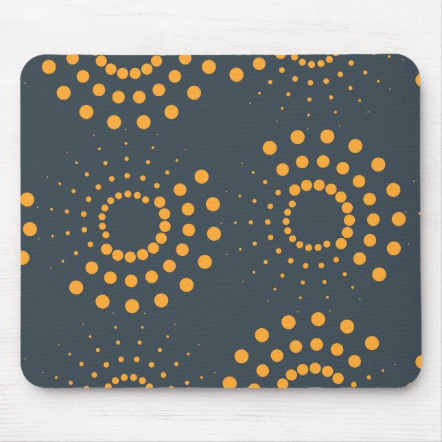 Modern, simple, abstract geometric pattern art mouse pad (Front)