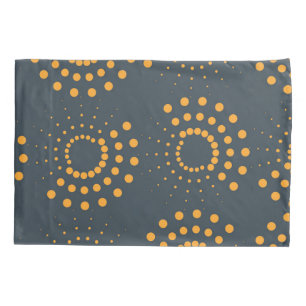 Modern, simple, abstract geometric pattern art pillowcase