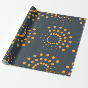 Modern, simple, abstract geometric pattern art wrapping paper