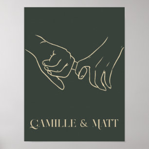  Modern Simple Abstract Line Art  ,boho chic Poster