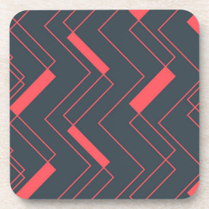 Modern, simple, abstract, vibrant, trendy pattern coaster