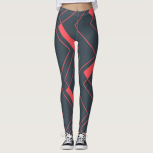 Modern, simple, abstract, vibrant, trendy pattern leggings