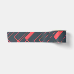 Modern, simple, abstract, vibrant, trendy pattern satin ribbon
