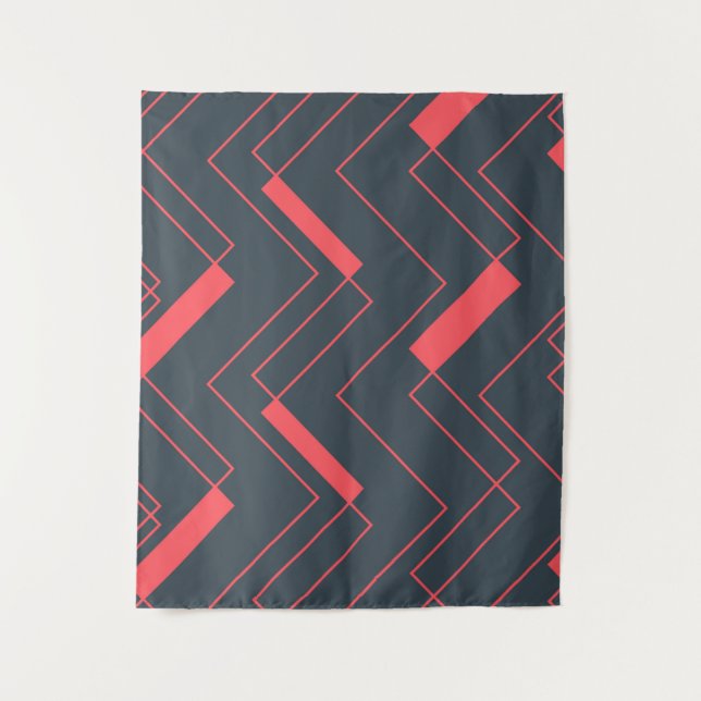 Modern, simple, abstract, vibrant, trendy pattern tapestry (Front)