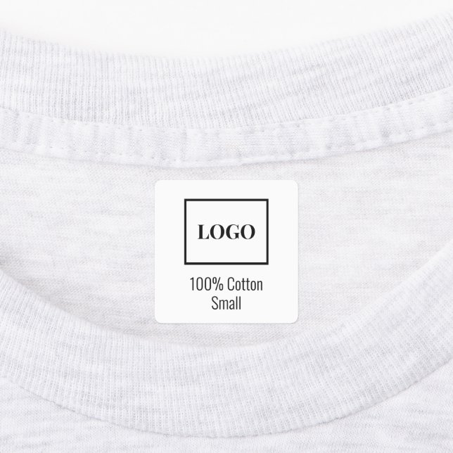 Modern Simple Add Company Logo Fashion Apparel (Affixed)