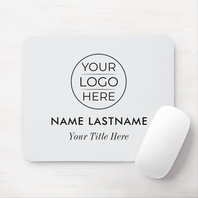 Modern Simple Add Your Logo Mouse Pad (With Mouse)