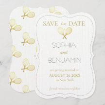 Modern Simple And Minimalist Wedding Tennis Theme