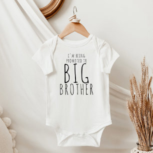 Modern Simple Baby Announcement Big Brother Baby Bodysuit