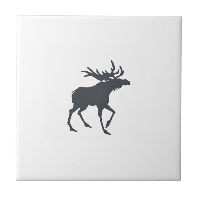 Modern, Simple & Beautiful Hand Drawn Antler Tile (Front)