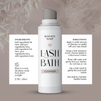 Modern Simple Beige Lash Extensions Foam Cleanser